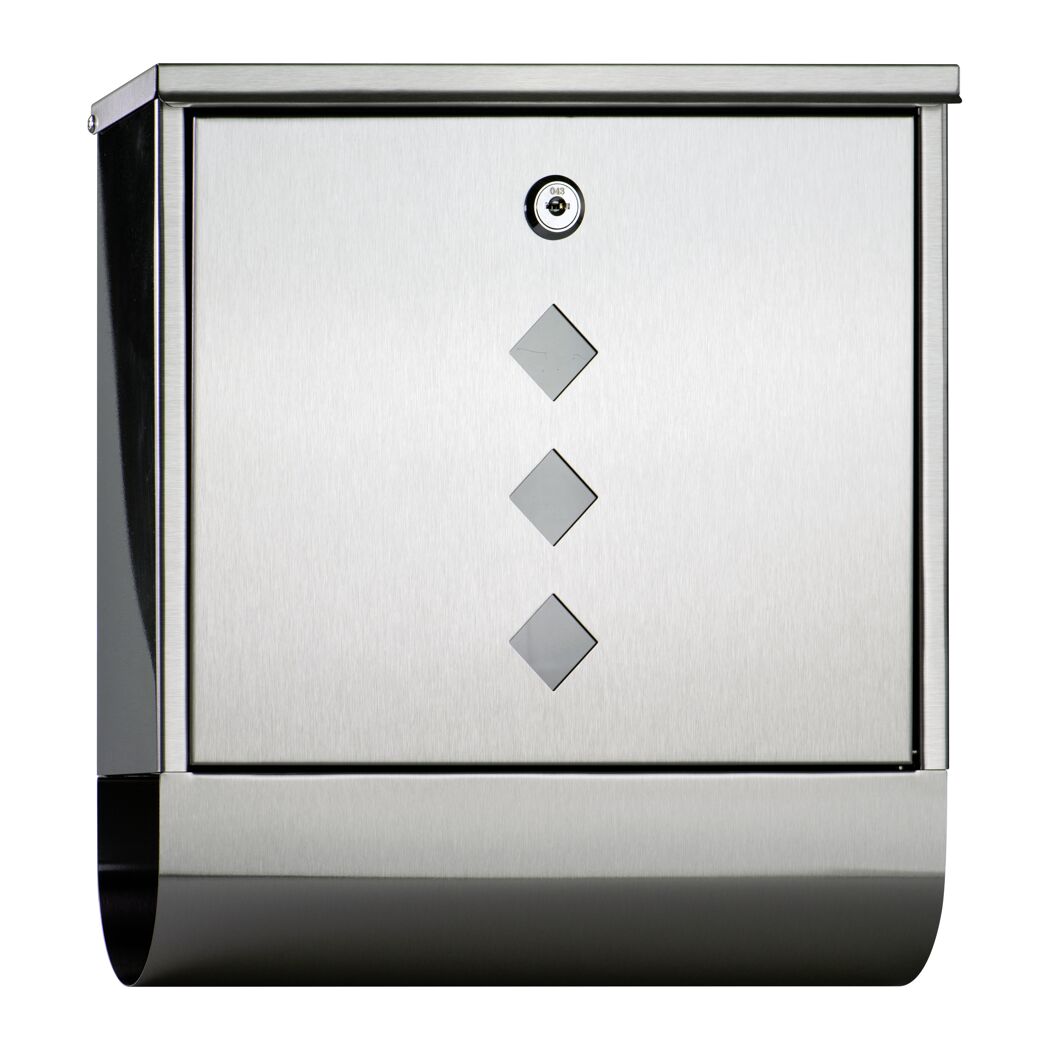 Briefkasten 'Square' Edelstahl 31,0 x 30,5 x 9,0 cm