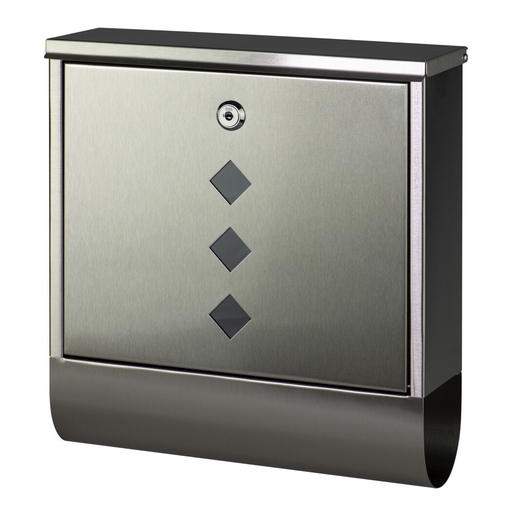 Briefkasten Square 6200Ni mit Zeitungsrolle