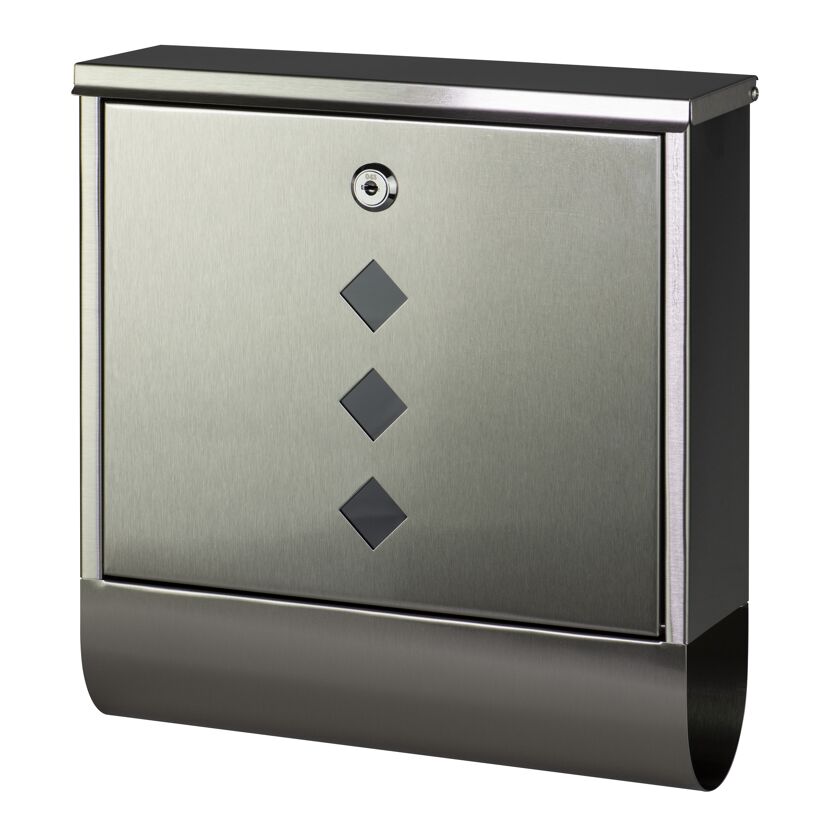 Briefkasten Square 6200Ni mit Zeitungsrolle
