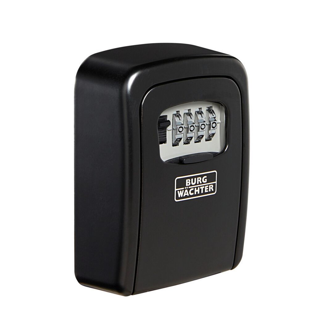 Schwarzer Schlüsselsafe mit Zahlencode
