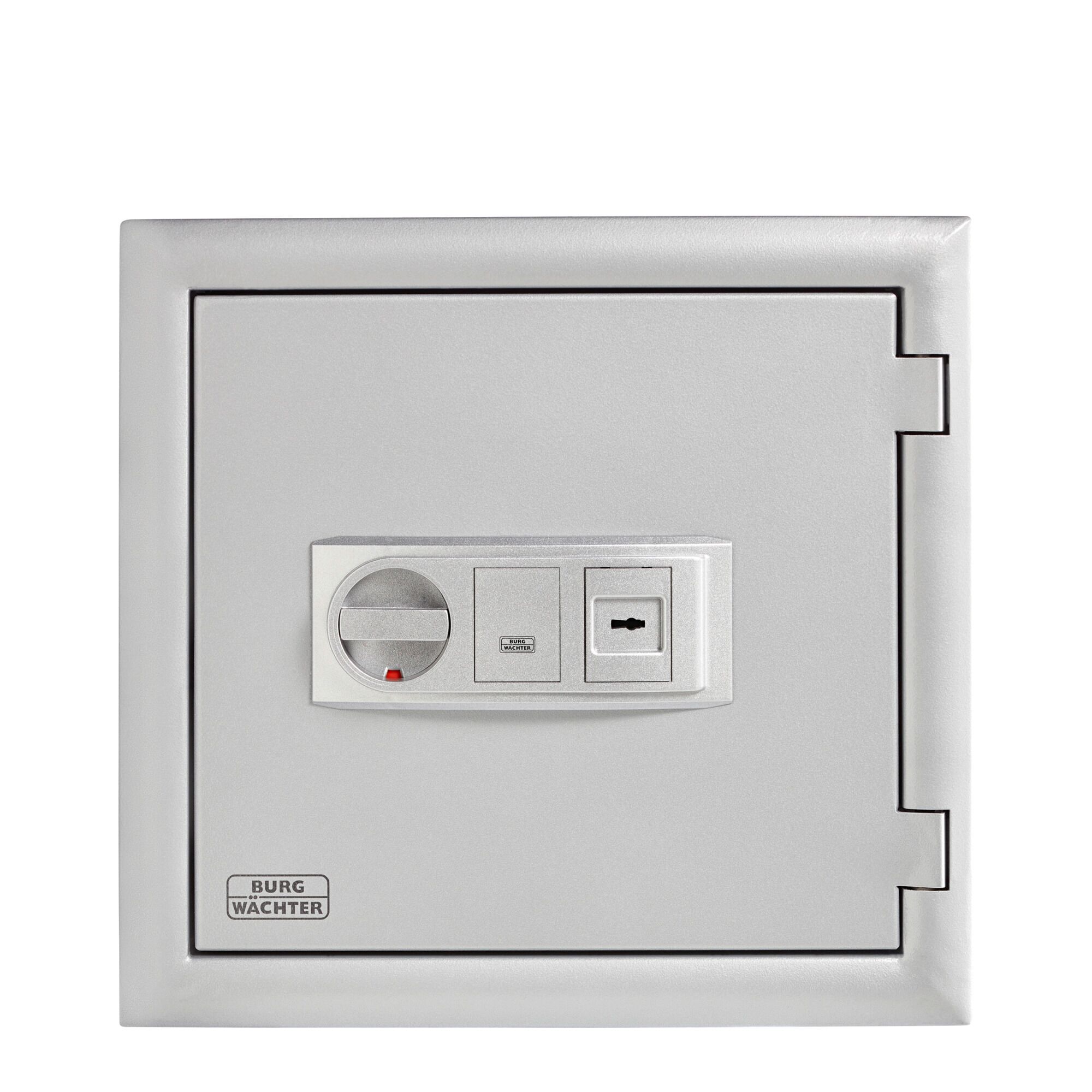 Grauer Safe mit Zahlencode und Schlüssel