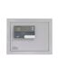 Silberner Tresor mit Tastatur und Display