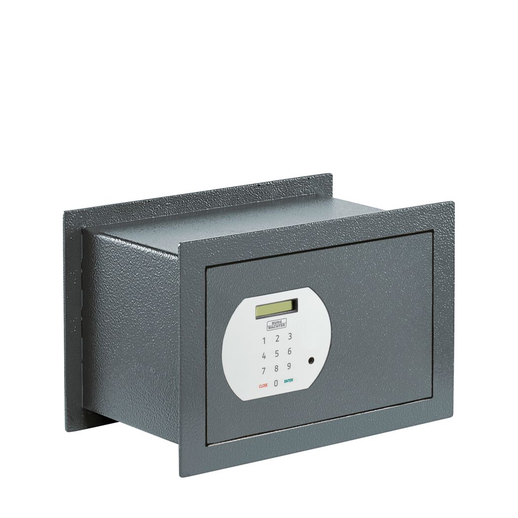 Grauer Safe mit Tastatur