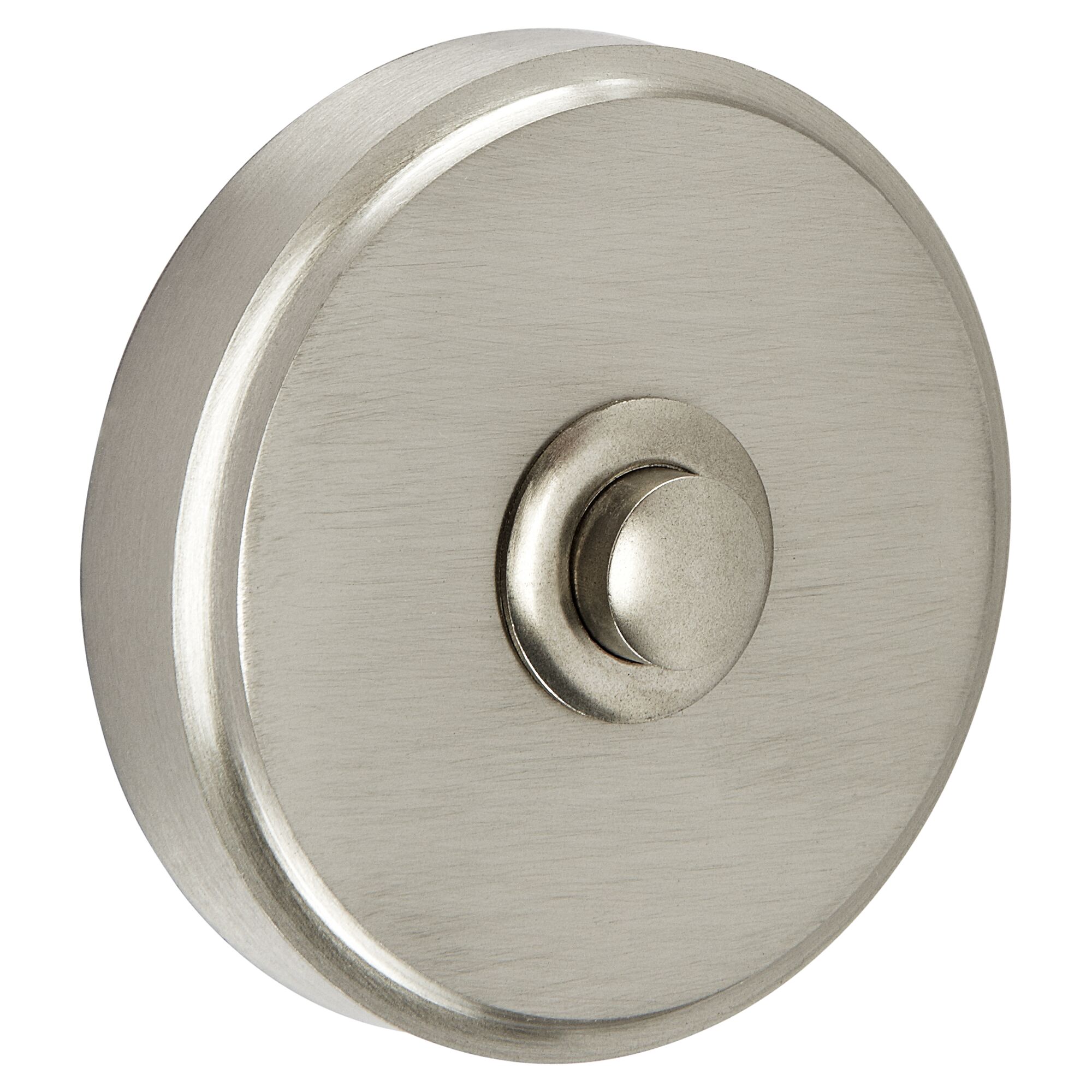 Runder Klingeltaster Wien, vernickelt