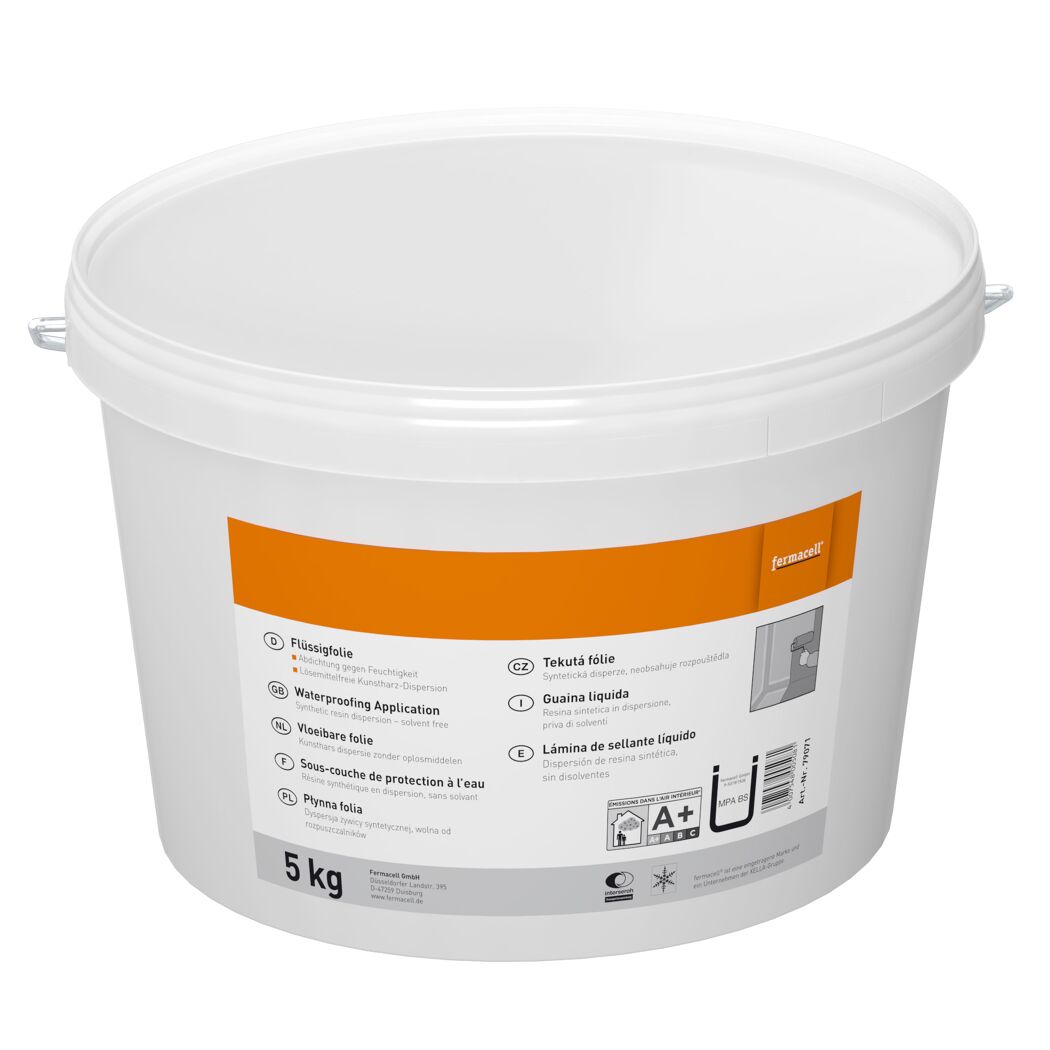 Weißer Eimer Fermacell Flüssigfolie 5 kg