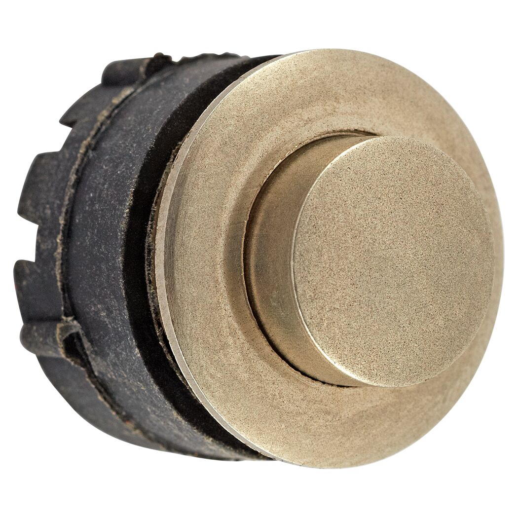 Vernickelter Klingelknopf
