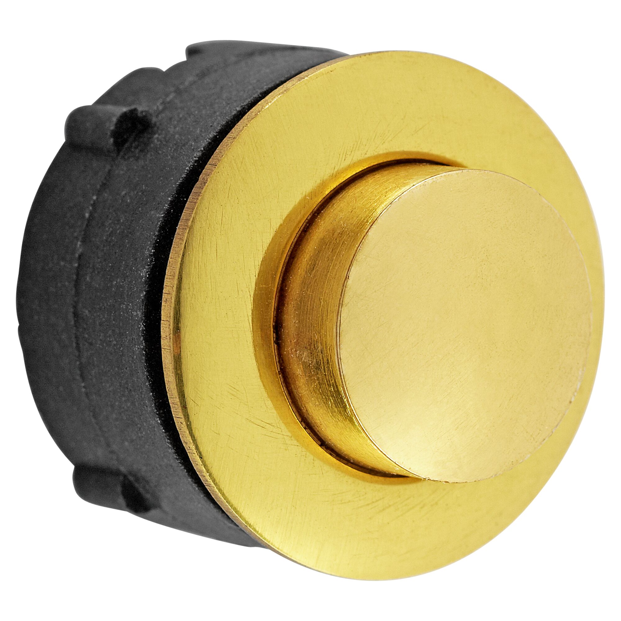 Runder goldener Klingelknopf