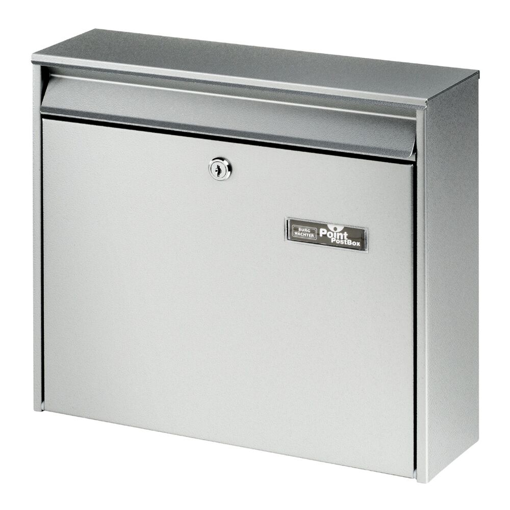 Silberner Briefkasten Point PostBox von Burg-Wächter