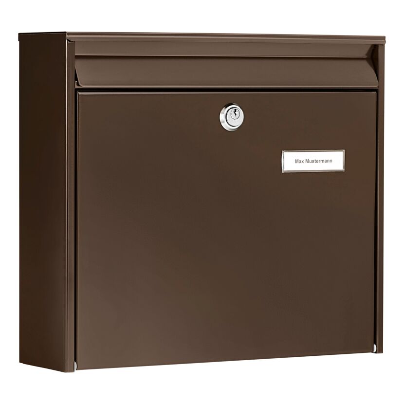 Briefkasten 'Potsdam 877 BR' braun 36,2 x 32,2 x 10 cm