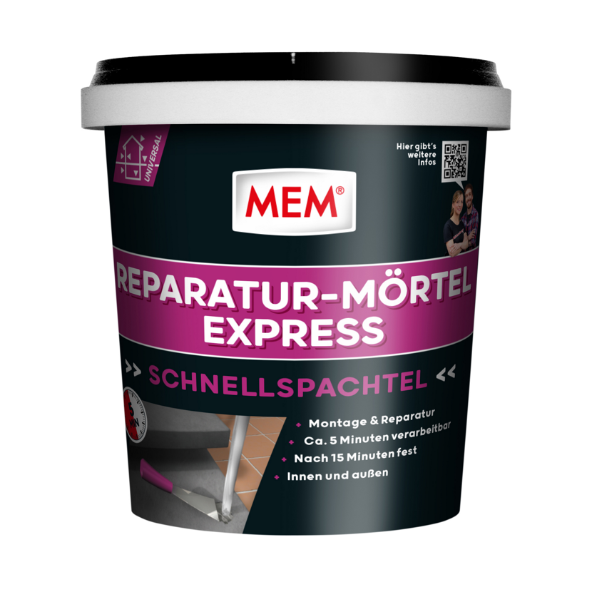 MEM Reparaturmörtel Express mit Spachtel