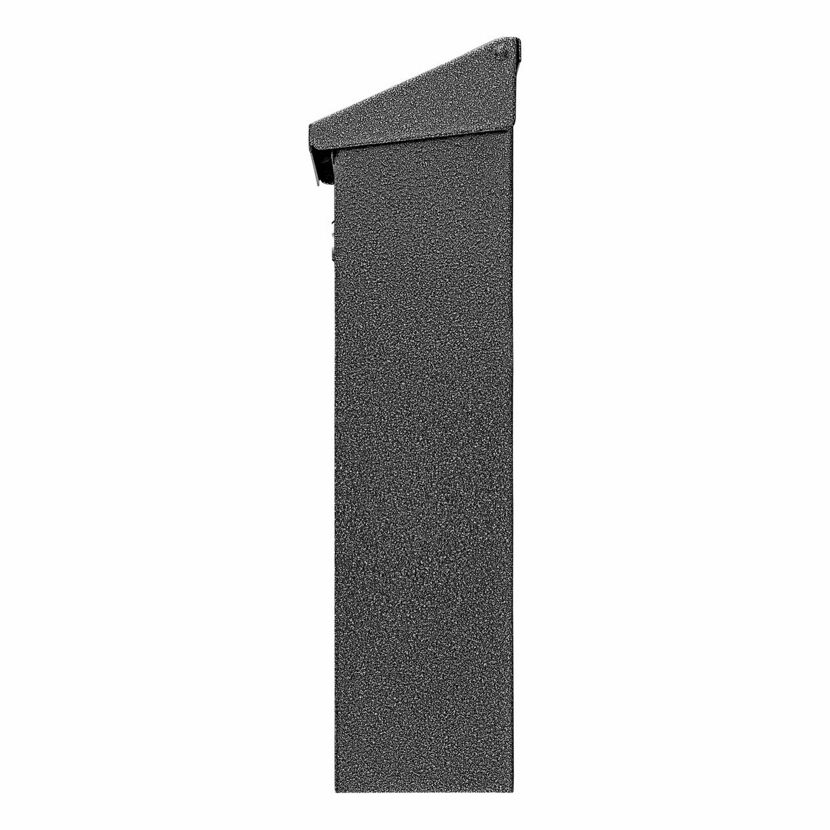 Schwarzer Stahl-Briefkasten Daily 5861 Eisen