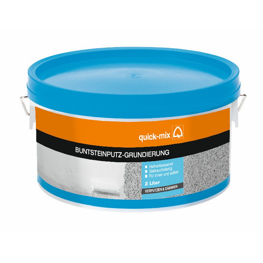 quick-mix Buntsteinputz-Grundierung, 2 Liter Eimer