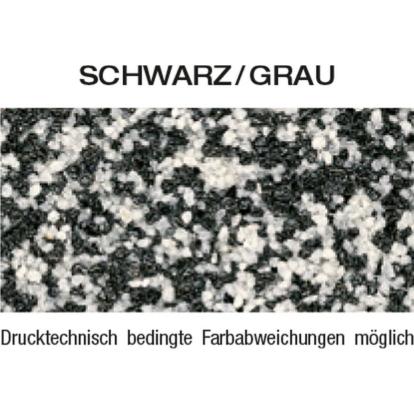 Buntsteinputz schwarz-grau
