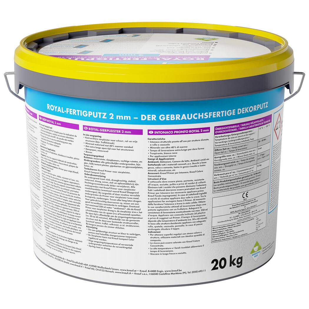 Eimer Knauf Royal-Fertigputz 2 mm, 20 kg