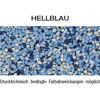 Hellblauer Buntsteinputz