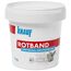 Knauf Rotband Universalgrundierung 1 kg Eimer, Pinsel und verputzte Wand