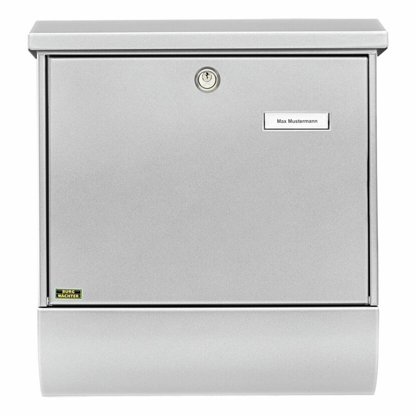 Briefkasten 'Vario 86720 SI' silbern 37,7 x 42 x 11,5 cm