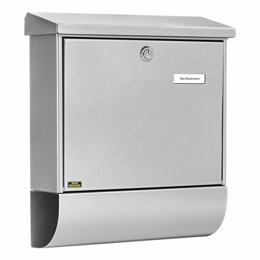 Briefkasten 'Vario 86720 SI' silbern 37,7 x 42 x 11,5 cm