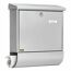 Briefkasten 'Vario 86720 SI' silbern 37,7 x 42 x 11,5 cm