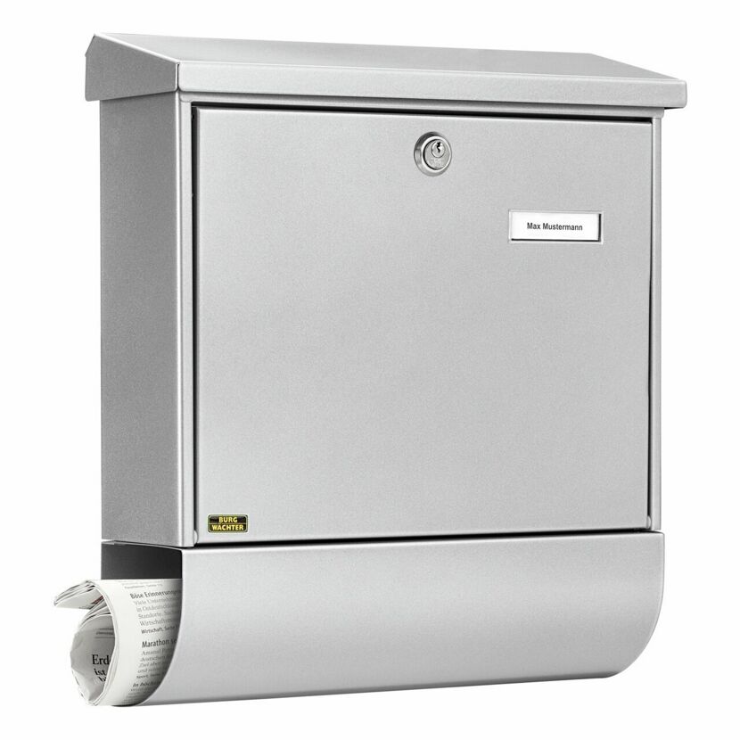 Briefkasten 'Vario 86720 SI' silbern 37,7 x 42 x 11,5 cm