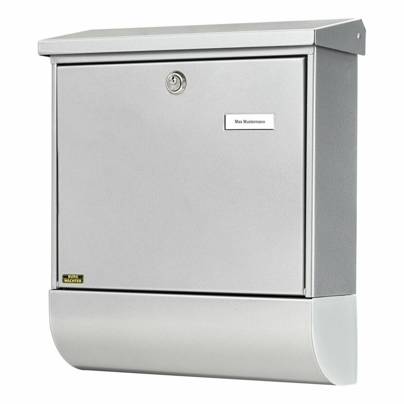 Briefkasten 'Vario 86720 SI' silbern 37,7 x 42 x 11,5 cm