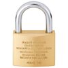 Zylinder-Vorhängeschloss '400 E Magno 50/2 SB' messingfarben 5 cm