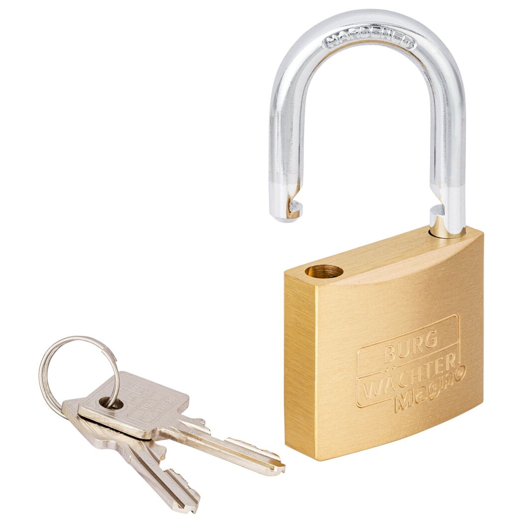 Zylinder-Vorhängeschloss '400 E Magno 50/2 SB' messingfarben 5 cm