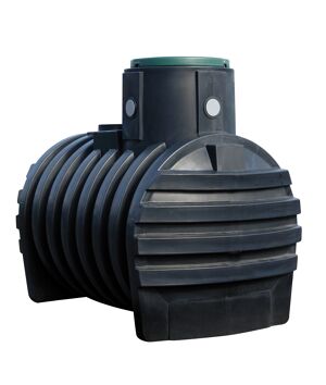 Erdtank Mono schwarz, inkl. Tankabdeckung, 3000 l