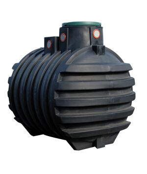 Erdtank-Paket Mono 'Garten-Comfort' schwarz, 5000 l