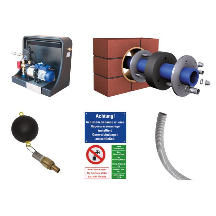 4rain Erdtank-Paket Mono 'Haus-Premium' schwarz, 5000 l ǀ ...