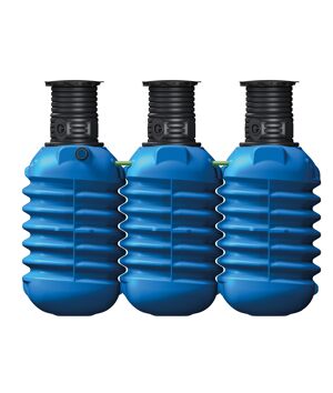 Erdtank-Paket Modularis 'Haus-Premium' blau 7500 l 346 x 147 x 201 cm