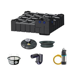 Gartenanlage 'F-Line Basic' 3.000 Liter 240 x 240 x 88 cm