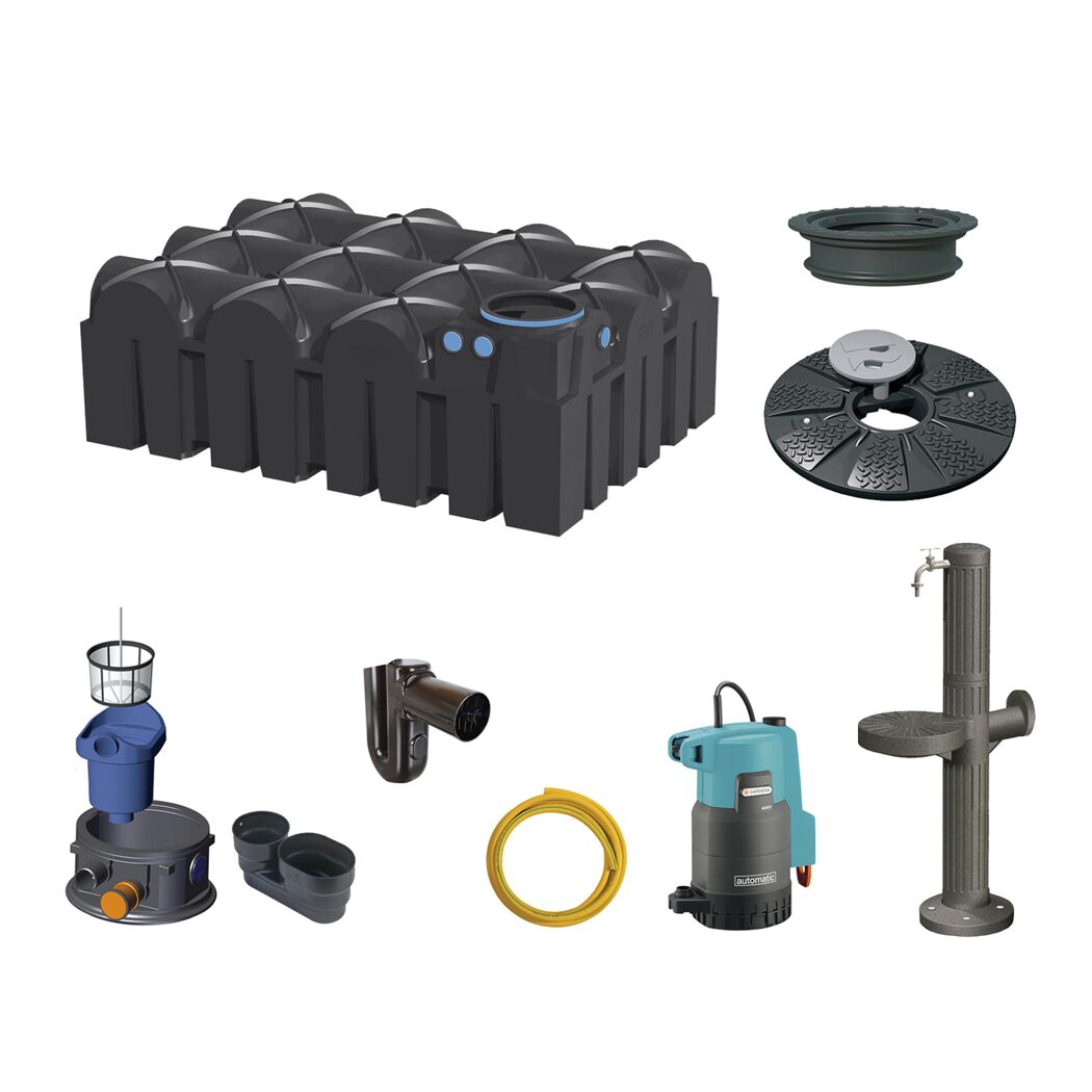 Komponenten der Gartenanlage F-Line Typ 7500
