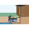 Gartenanlage 'Neo' begehbar 800 Liter 150 x 150 x 69 cm