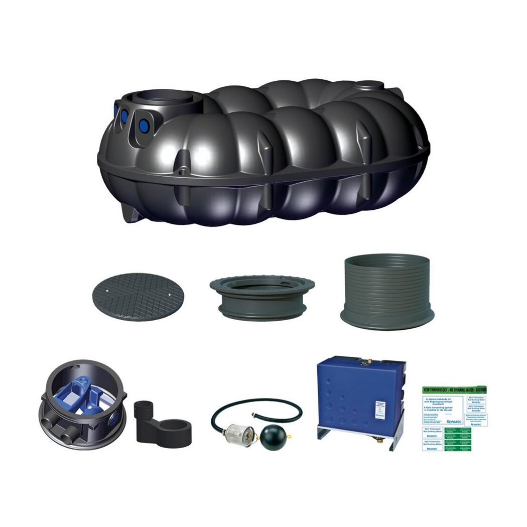 Haus-Komplettanlage 'Neo McRain' 5.000 Liter 340 x 232 x 124,5 cm