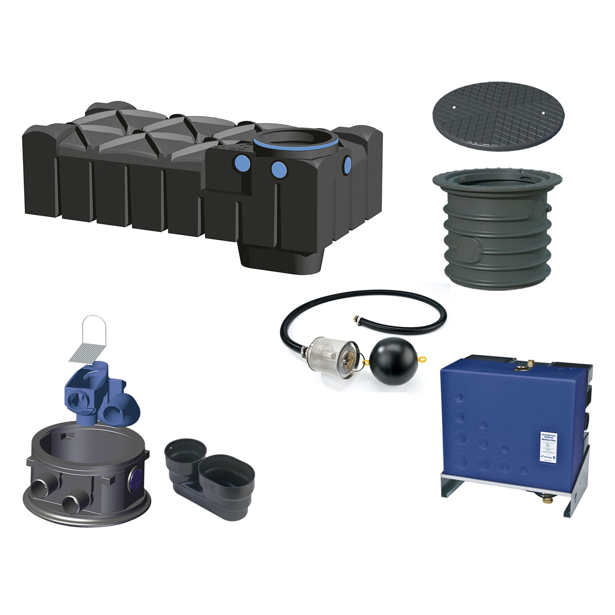 Komponenten der F-LINE Hausanlage McTyp 1500