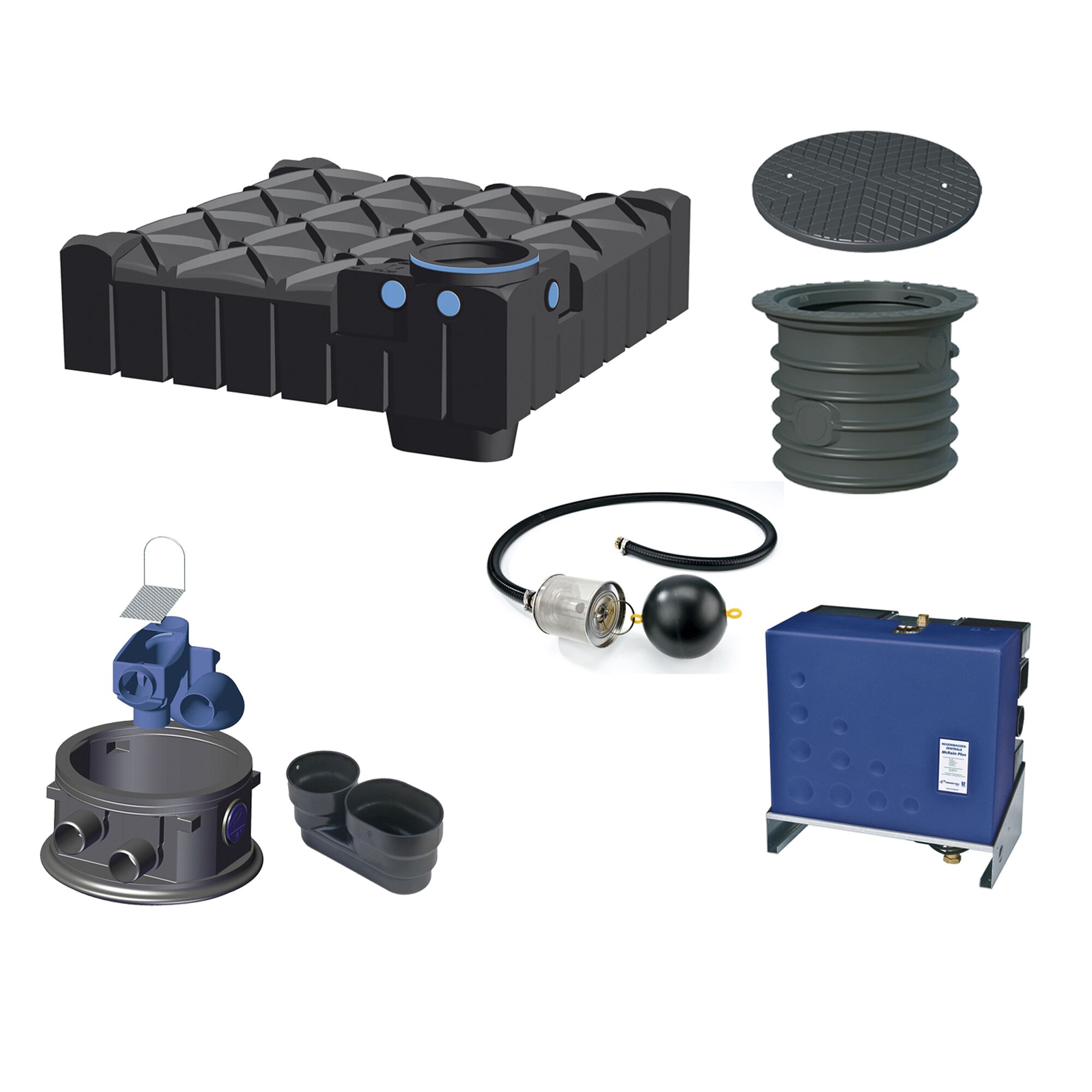 Komponenten der F-LINE Hausanlage McTyp 3000