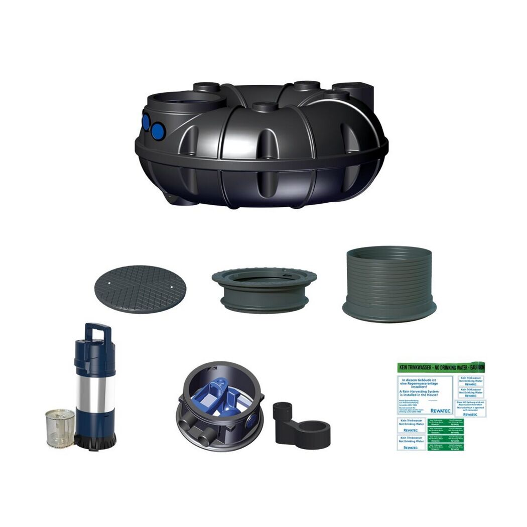 Haus-Komplettanlage 'Neo Diver' 1.500 Liter 192 x 192 x 81 cm