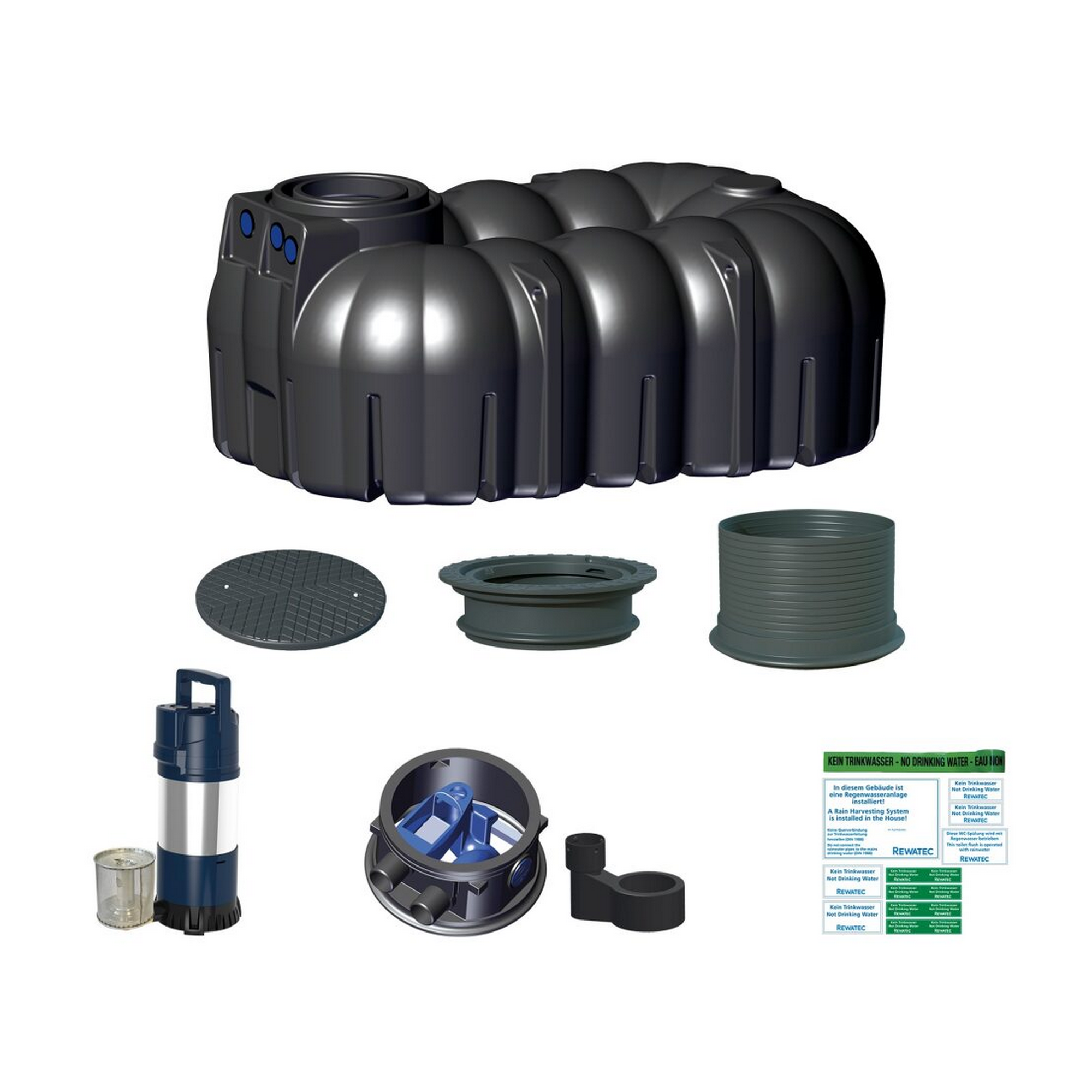 Haus-Komplettanlage 'Neo Diver' 7.100 Liter 340 x 236 x 146 cm
