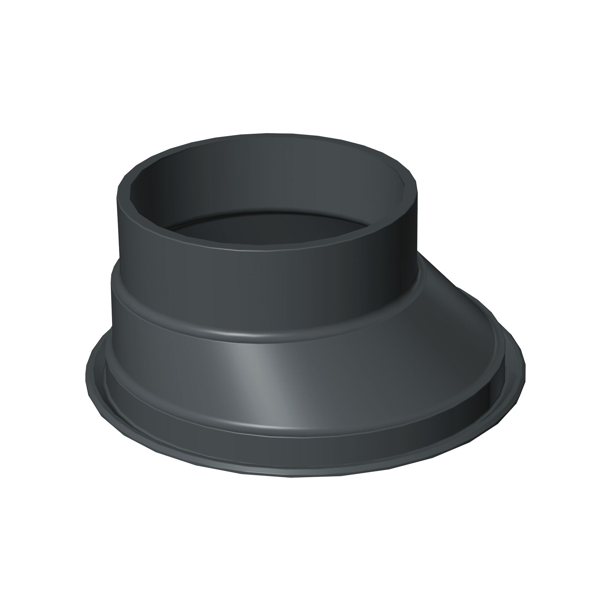 Schwarzer Konus 800 / 600 für Rohre