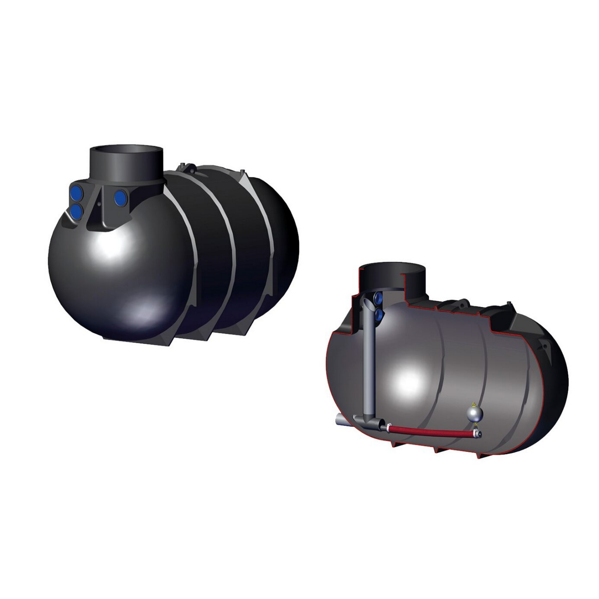 Retentionstank 'Blueline II' schwarz 2600 l