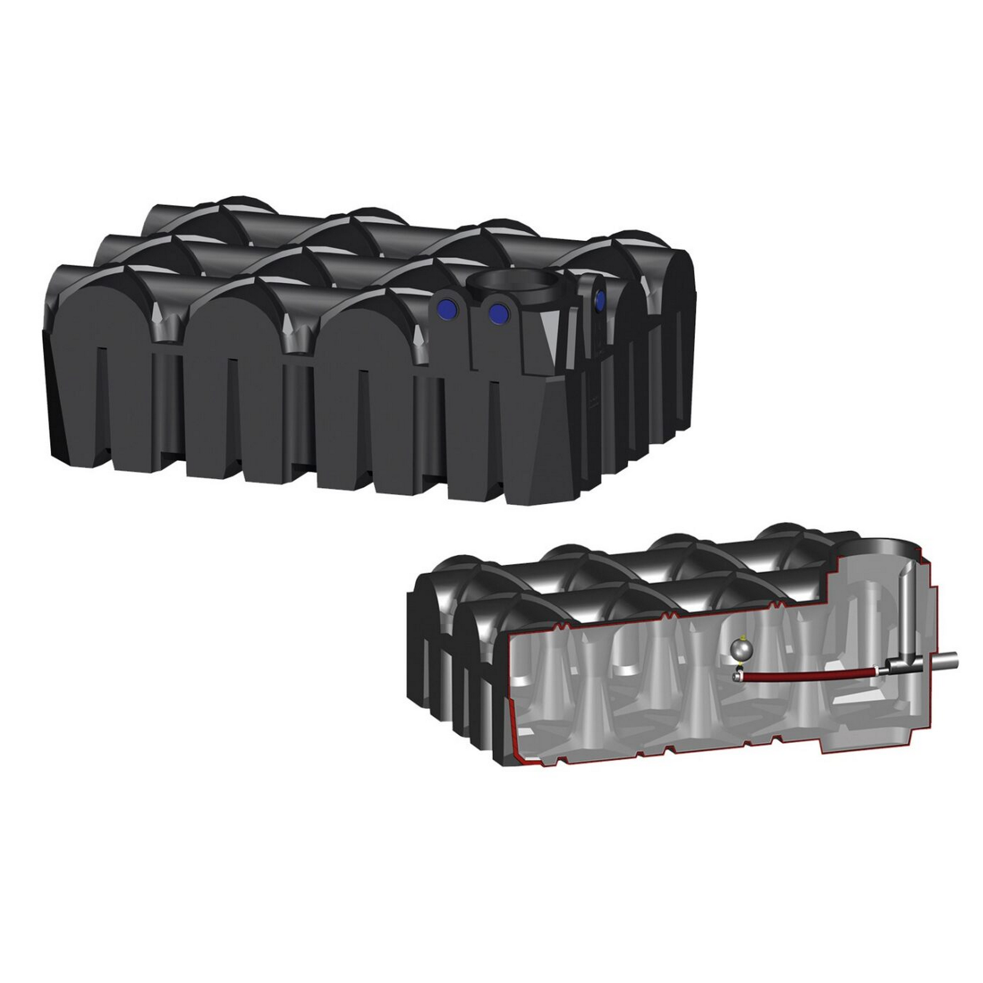 Retentionstank 'F-Line-Combi' schwarz 7500 l