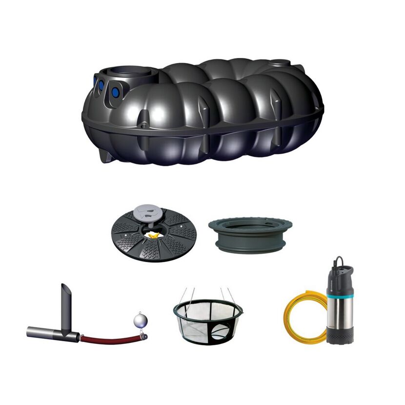 Gartenanlage 'Neo Basic Retention' 5.000 Liter 340 x 232 x 124,5 cm