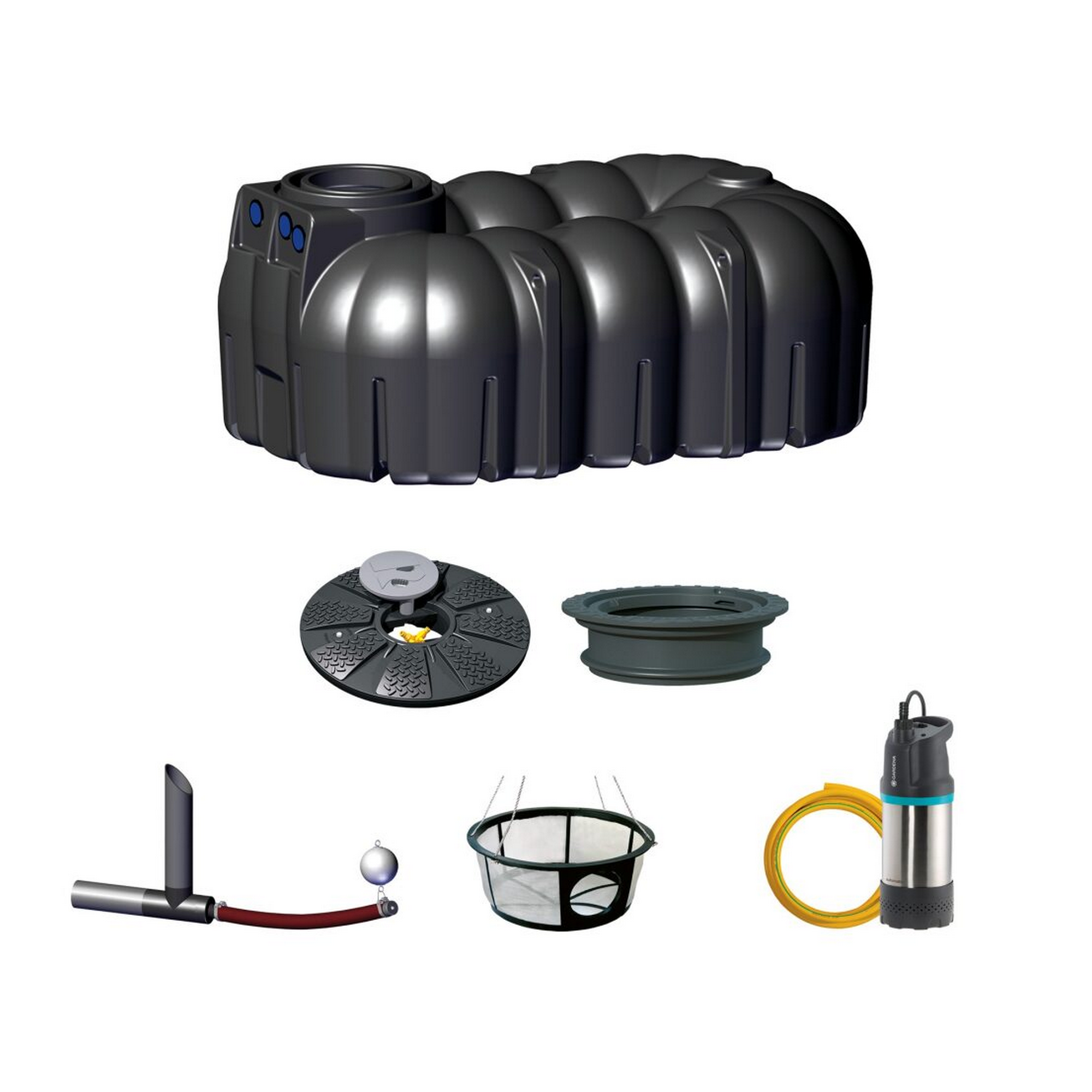 Gartenanlage 'Neo Basic Retention' 7.100 Liter 340 x 236 x 146 cm