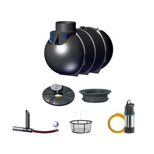 Gartenanlage 'BlueLine II Basic Retention' 2.600 Liter 240 x 136 x 159 cm