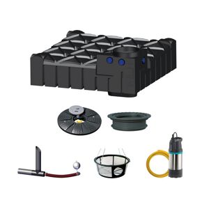 Gartenanlage 'F-Line Basic Retention' 3.000 Liter 240 x 240 x 88 cm