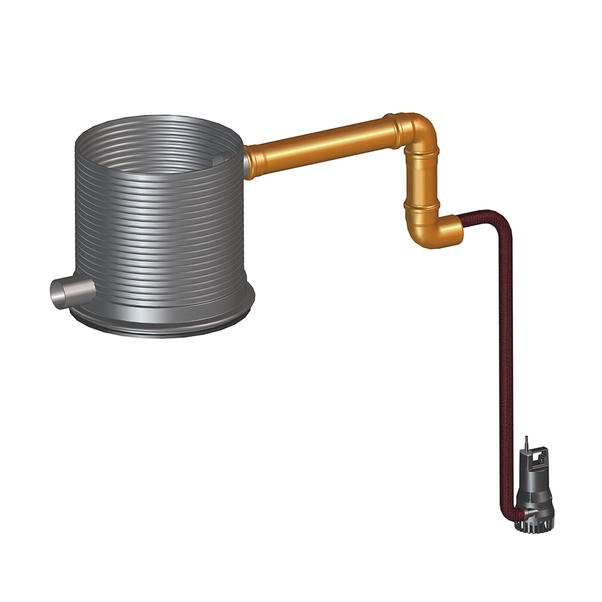 Retentionsschacht mit Pumpe