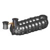 Schwarzer Retentionsschacht mit Pumpe