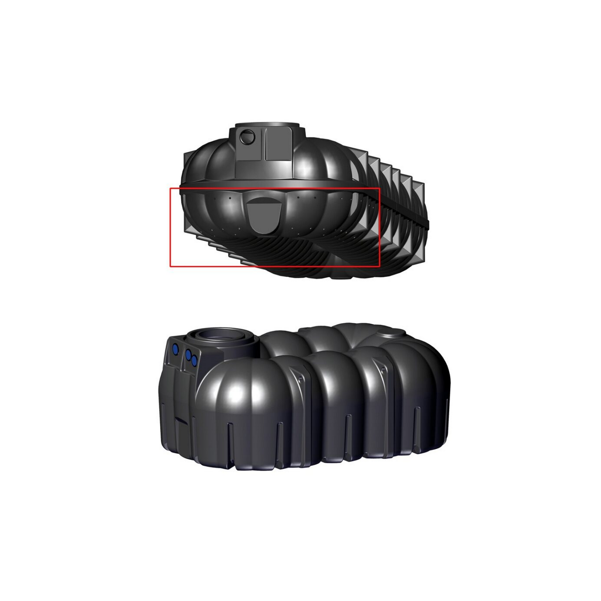 Zisterne 'Neo' schwarz 7100 l