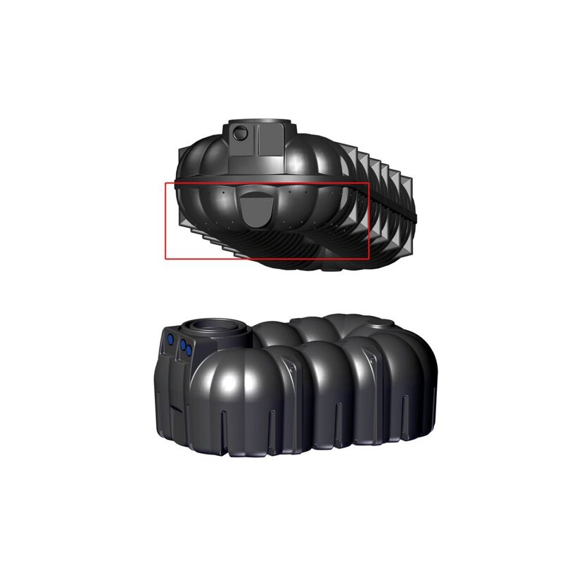 Zisterne 'Neo' schwarz 7100 l
